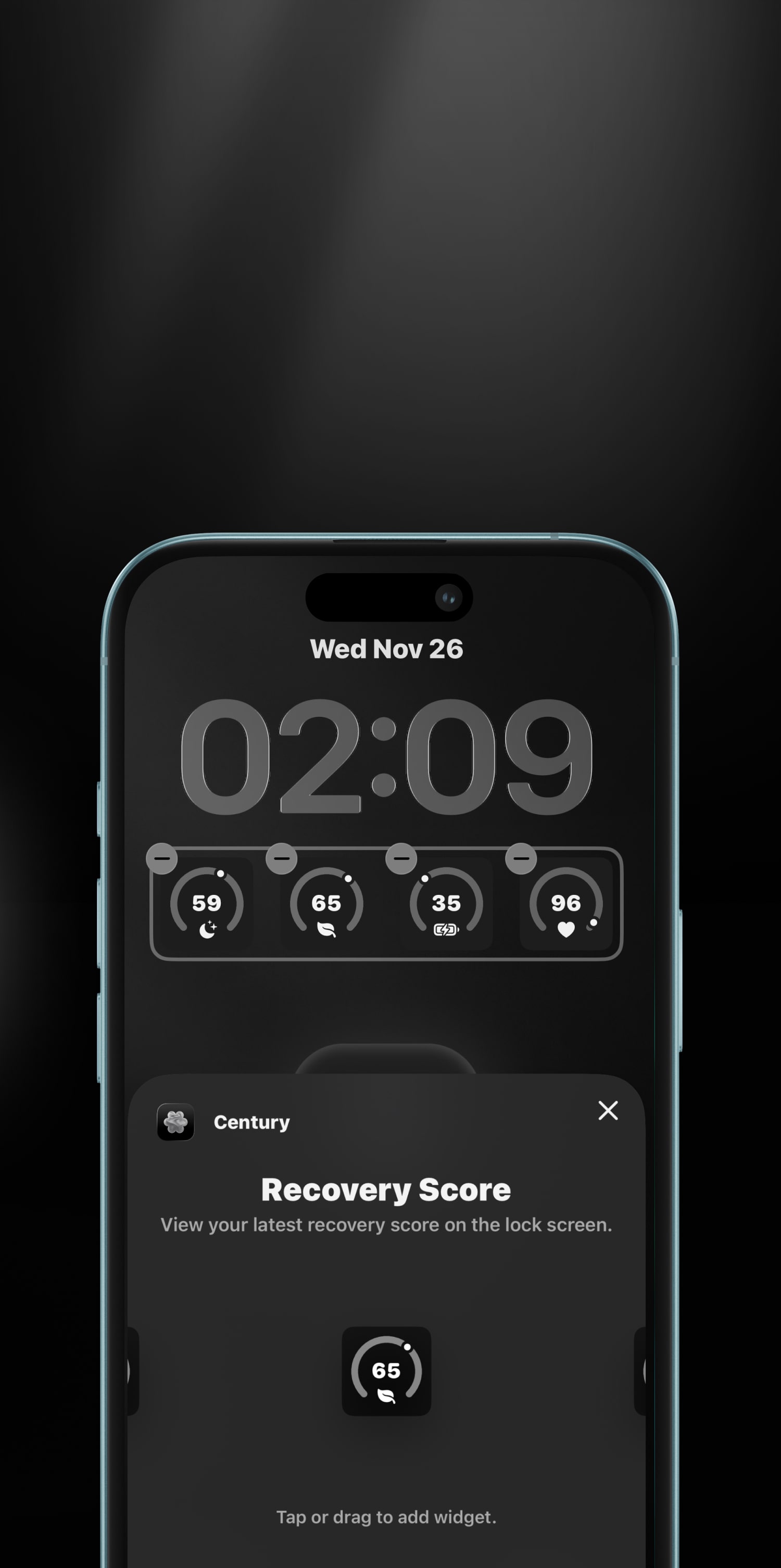 See your health metrics in a glance.